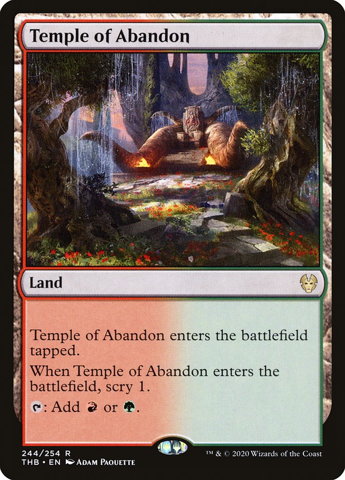 Temple of Abandon [Theros Beyond Death] MTG Single Magic: The Gathering    | Red Claw Gaming