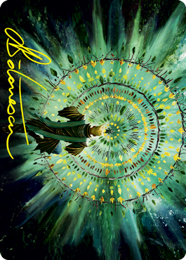 Verdant Mastery Art Card (Gold-Stamped Signature) [Strixhaven: School of Mages Art Series] MTG Single Magic: The Gathering    | Red Claw Gaming