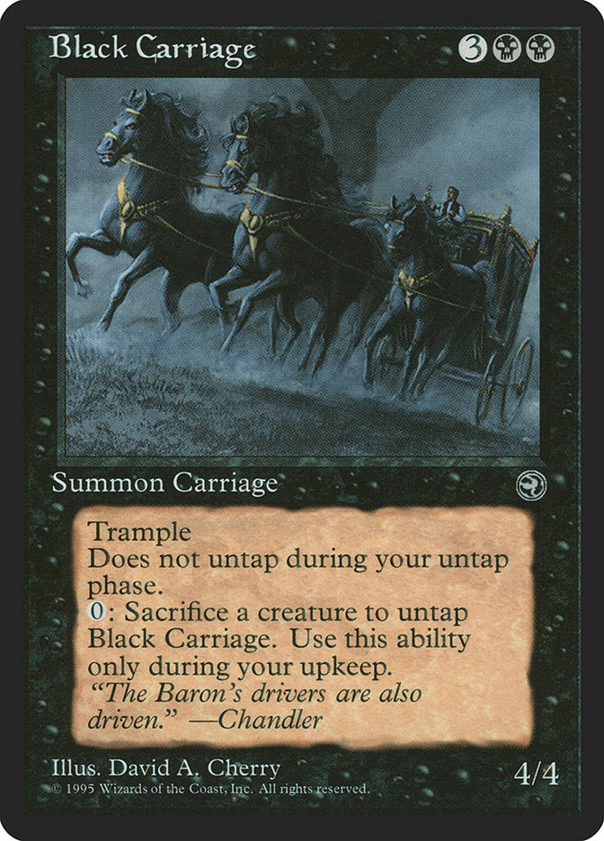 Black Carriage [Homelands] MTG Single Magic: The Gathering    | Red Claw Gaming