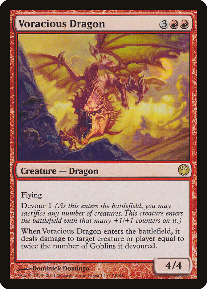 Voracious Dragon [Duel Decks: Knights vs. Dragons] MTG Single Magic: The Gathering    | Red Claw Gaming