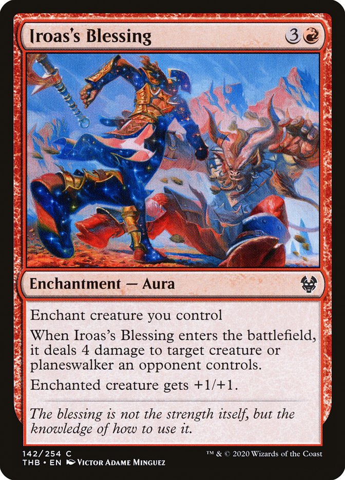 Iroas's Blessing [Theros Beyond Death] MTG Single Magic: The Gathering    | Red Claw Gaming