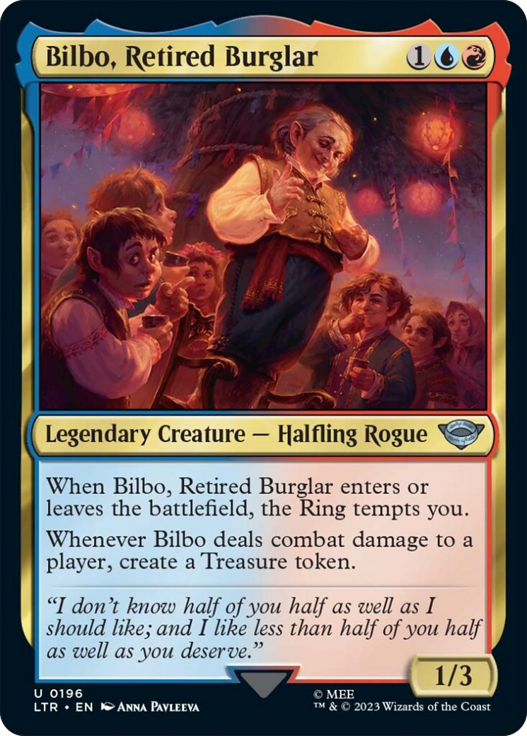 Bilbo, Retired Burglar [The Lord of the Rings: Tales of Middle-Earth] MTG Single Magic: The Gathering    | Red Claw Gaming