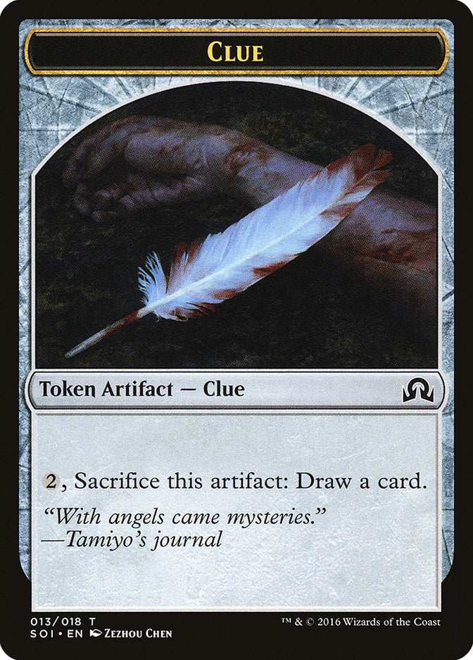 Clue Token (013/018) [Shadows over Innistrad Tokens] MTG Single Magic: The Gathering    | Red Claw Gaming