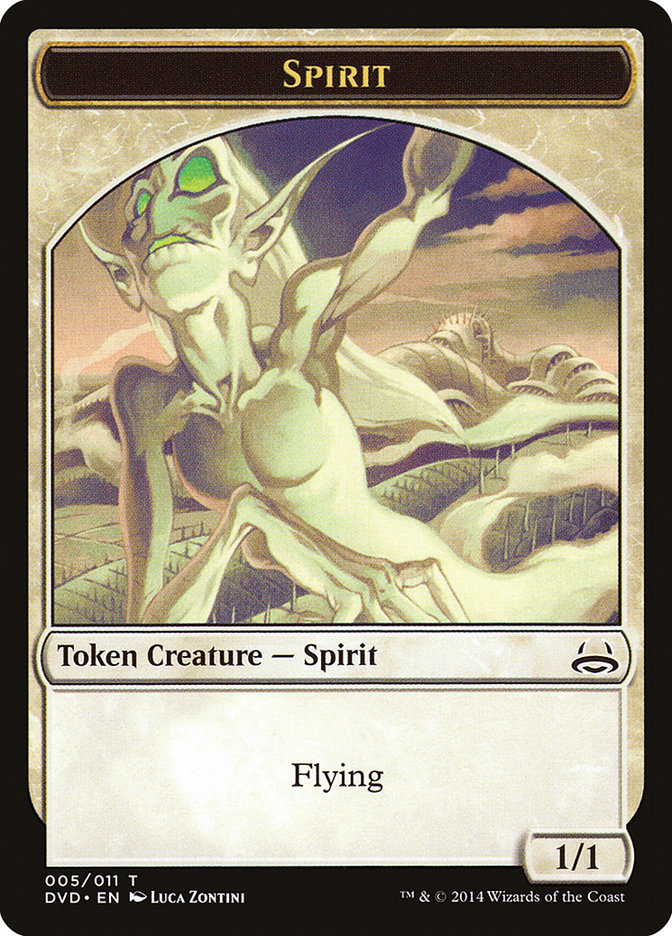Spirit Token (Divine vs. Demonic) [Duel Decks Anthology Tokens] MTG Single Magic: The Gathering    | Red Claw Gaming