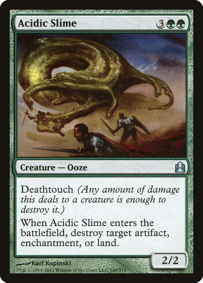 Acidic Slime [Commander 2011] MTG Single Magic: The Gathering    | Red Claw Gaming