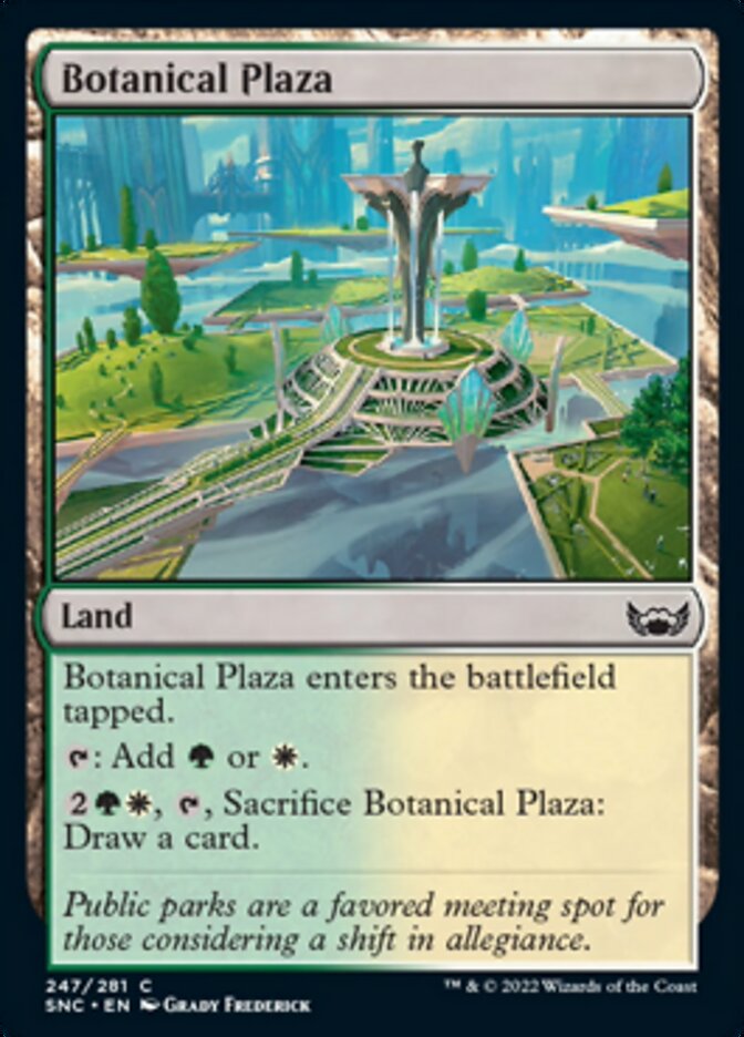 Botanical Plaza [Streets of New Capenna] MTG Single Magic: The Gathering    | Red Claw Gaming