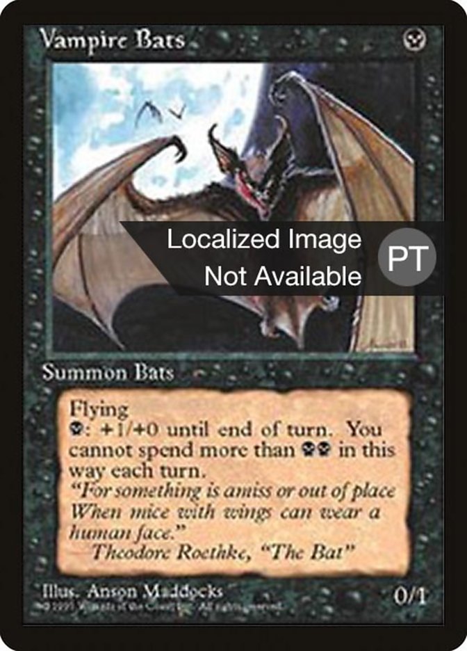 Vampire Bats [Fourth Edition (Foreign Black Border)] MTG Single Magic: The Gathering    | Red Claw Gaming