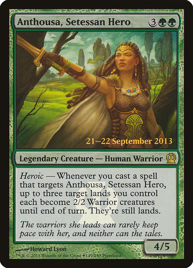 Anthousa, Setessan Hero [Theros Prerelease Promos] MTG Single Magic: The Gathering    | Red Claw Gaming
