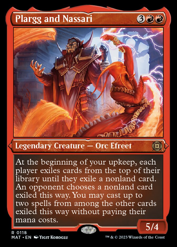 Plargg and Nassari (Foil Etched) [March of the Machine: The Aftermath] MTG Single Magic: The Gathering    | Red Claw Gaming