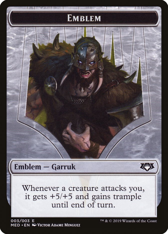 Garruk, Apex Predator Emblem [Mythic Edition Tokens] MTG Single Magic: The Gathering    | Red Claw Gaming