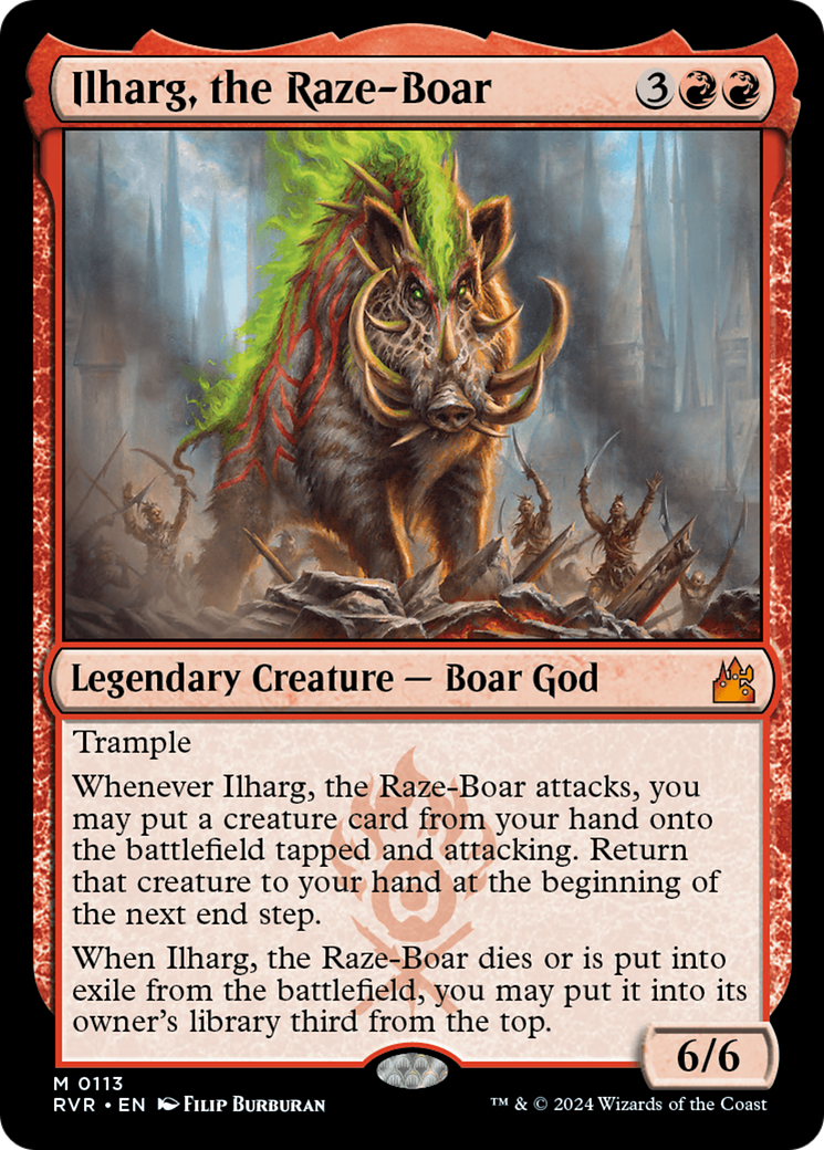 Ilharg, the Raze-Boar [Ravnica Remastered] MTG Single Magic: The Gathering    | Red Claw Gaming