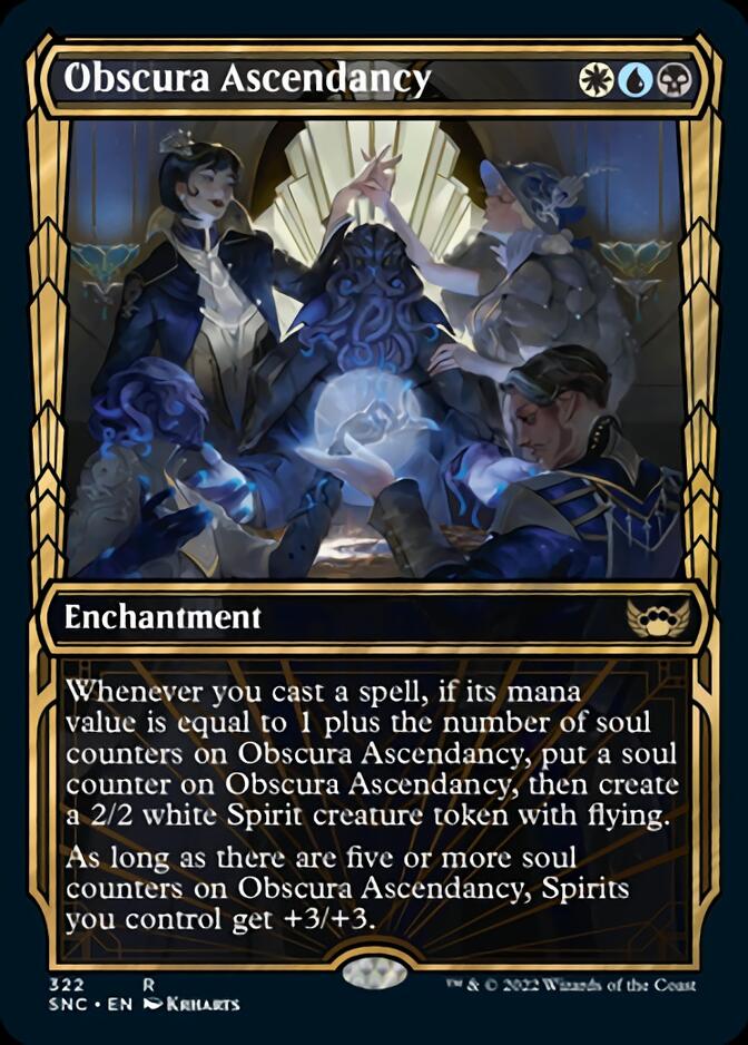 Obscura Ascendancy (Showcase Golden Age) [Streets of New Capenna] MTG Single Magic: The Gathering    | Red Claw Gaming