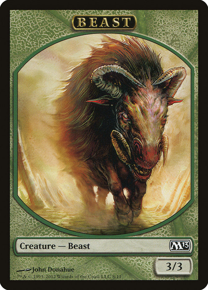 Beast Token [Magic 2013 Tokens] MTG Single Magic: The Gathering    | Red Claw Gaming