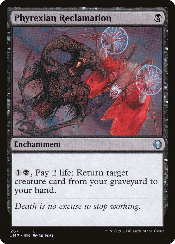 Phyrexian Reclamation [Jumpstart] MTG Single Magic: The Gathering    | Red Claw Gaming
