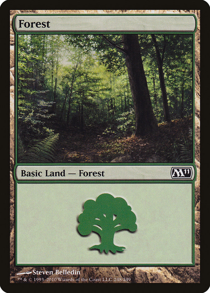 Forest (248) [Magic 2011] MTG Single Magic: The Gathering    | Red Claw Gaming