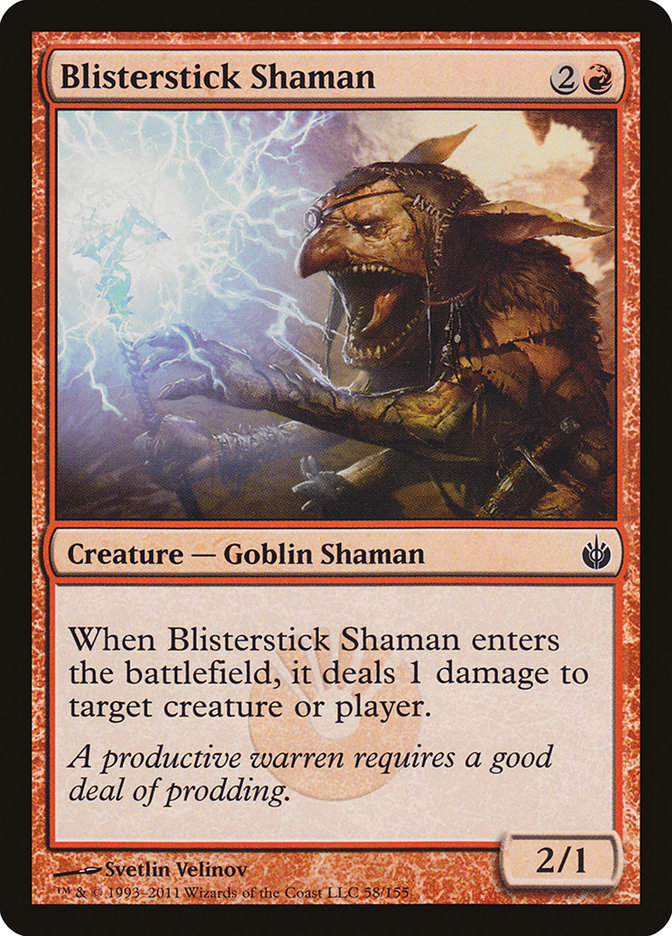 Blisterstick Shaman [Mirrodin Besieged] MTG Single Magic: The Gathering    | Red Claw Gaming