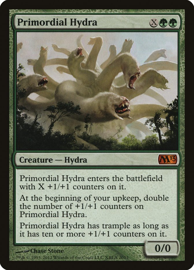 Primordial Hydra (Duels of the Planeswalkers Promos) [Duels of the Planeswalkers Promos 2013] MTG Single Magic: The Gathering    | Red Claw Gaming