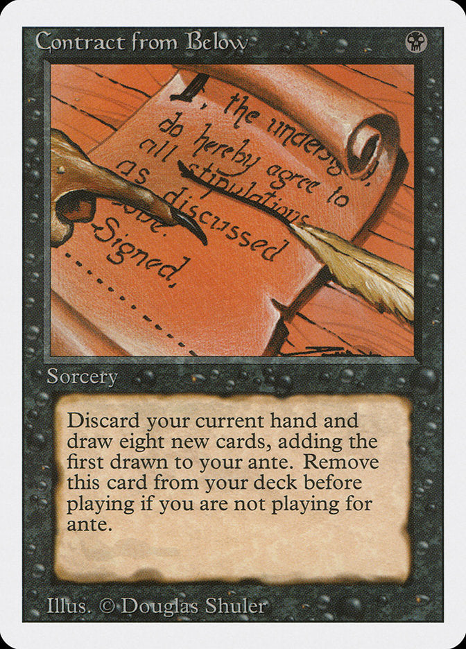 Contract from Below [Revised Edition] MTG Single Magic: The Gathering    | Red Claw Gaming