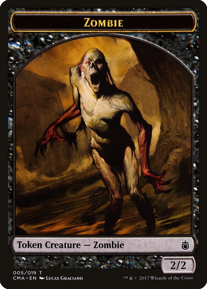 Zombie Token [Commander Anthology Tokens] MTG Single Magic: The Gathering    | Red Claw Gaming