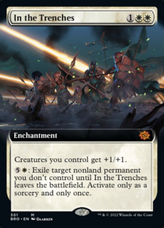 In the Trenches (Extended Art) [The Brothers' War] MTG Single Magic: The Gathering    | Red Claw Gaming