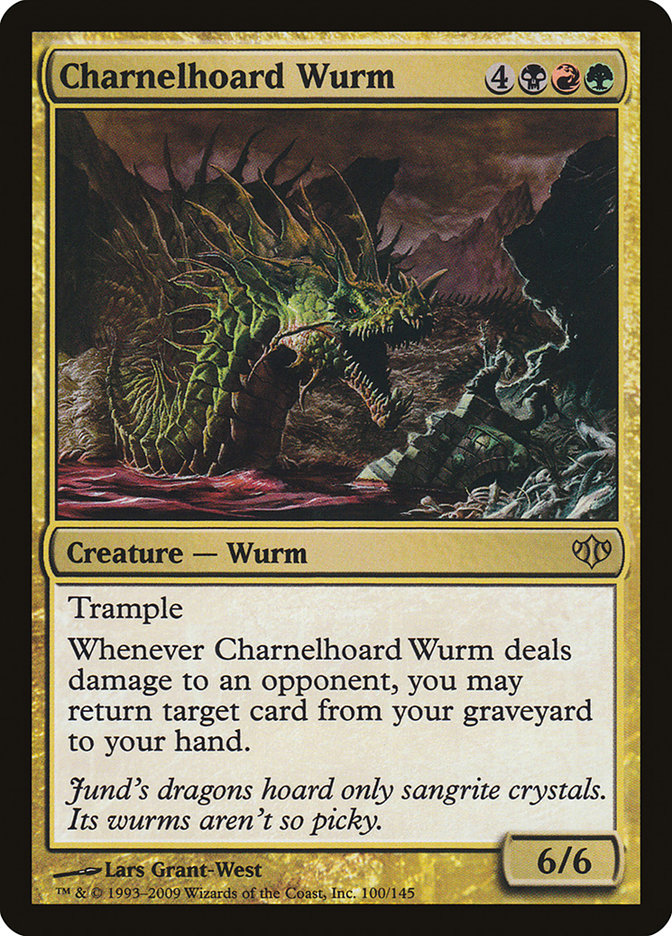 Charnelhoard Wurm [Conflux] MTG Single Magic: The Gathering    | Red Claw Gaming