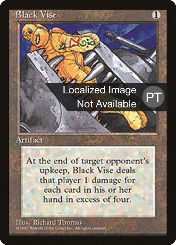 Black Vise [Fourth Edition (Foreign Black Border)] MTG Single Magic: The Gathering    | Red Claw Gaming