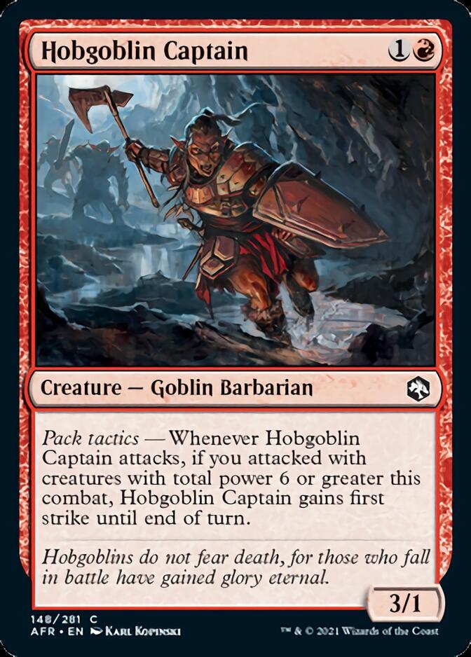 Hobgoblin Captain [Dungeons & Dragons: Adventures in the Forgotten Realms] MTG Single Magic: The Gathering    | Red Claw Gaming