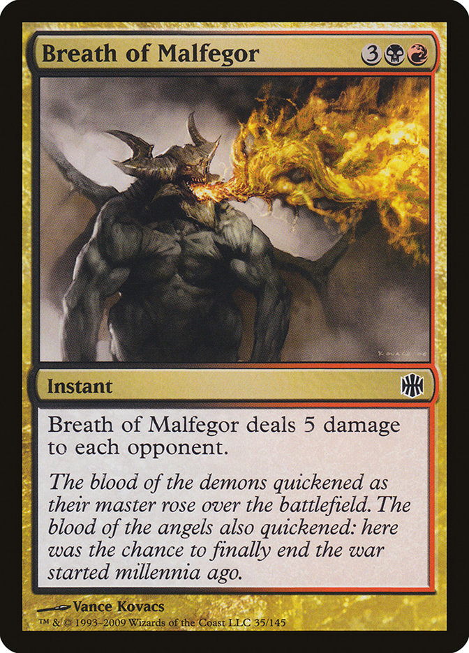 Breath of Malfegor [Alara Reborn] MTG Single Magic: The Gathering    | Red Claw Gaming