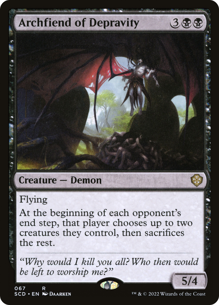 Archfiend of Depravity [Starter Commander Decks] MTG Single Magic: The Gathering    | Red Claw Gaming