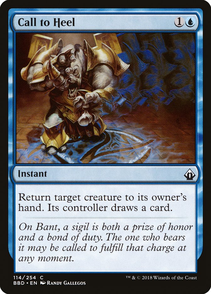 Call to Heel [Battlebond] MTG Single Magic: The Gathering    | Red Claw Gaming
