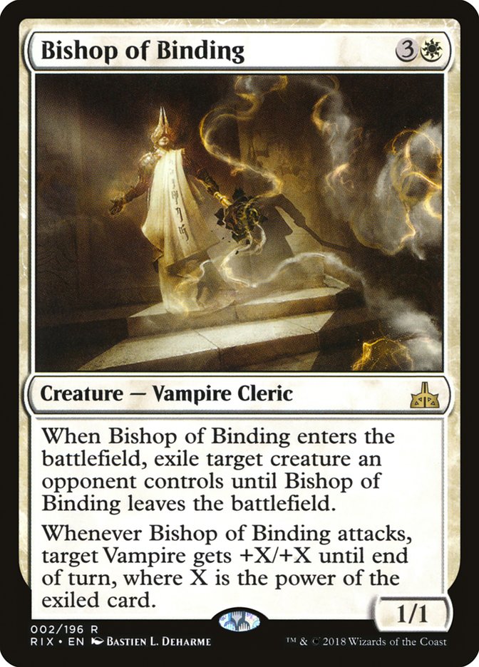 Bishop of Binding [Rivals of Ixalan] MTG Single Magic: The Gathering    | Red Claw Gaming