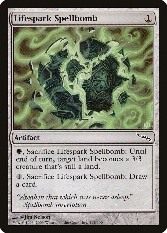 Lifespark Spellbomb [Mirrodin] MTG Single Magic: The Gathering    | Red Claw Gaming