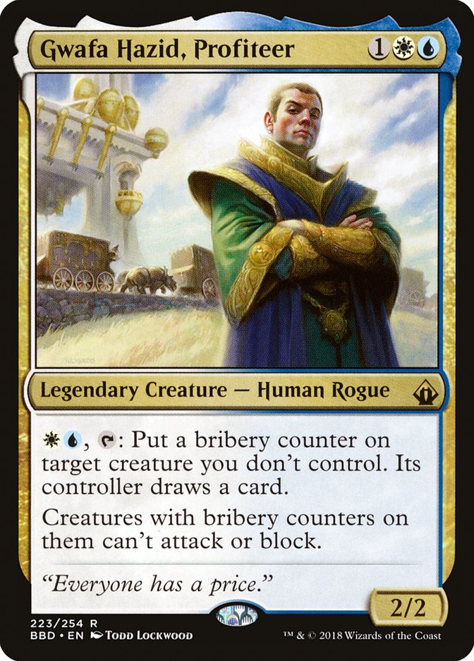 Gwafa Hazid, Profiteer [Battlebond] MTG Single Magic: The Gathering    | Red Claw Gaming