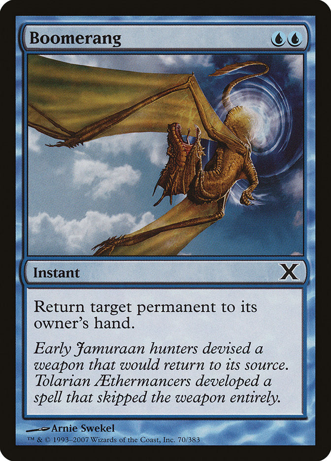 Boomerang [Tenth Edition] MTG Single Magic: The Gathering    | Red Claw Gaming