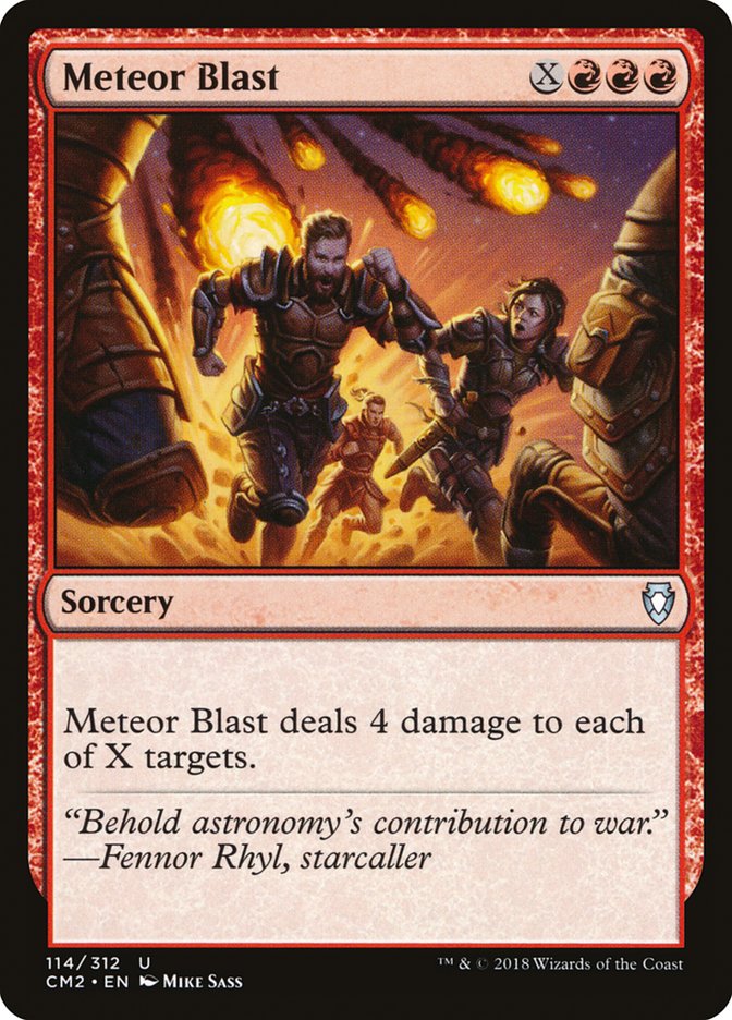 Meteor Blast [Commander Anthology Volume II] MTG Single Magic: The Gathering    | Red Claw Gaming
