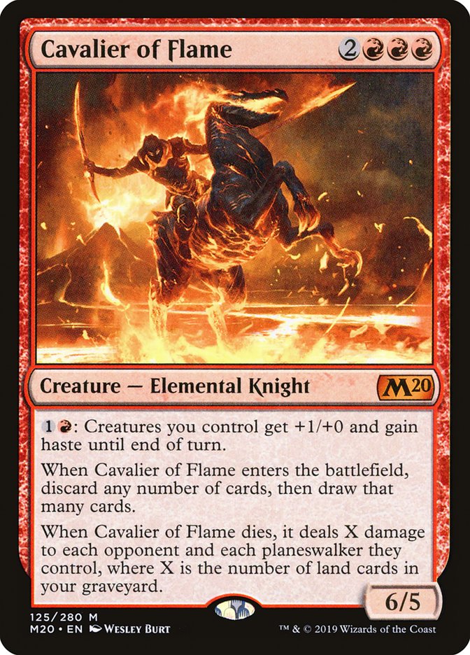 Cavalier of Flame [Core Set 2020] MTG Single Magic: The Gathering    | Red Claw Gaming