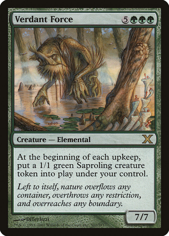 Verdant Force [Tenth Edition] MTG Single Magic: The Gathering    | Red Claw Gaming