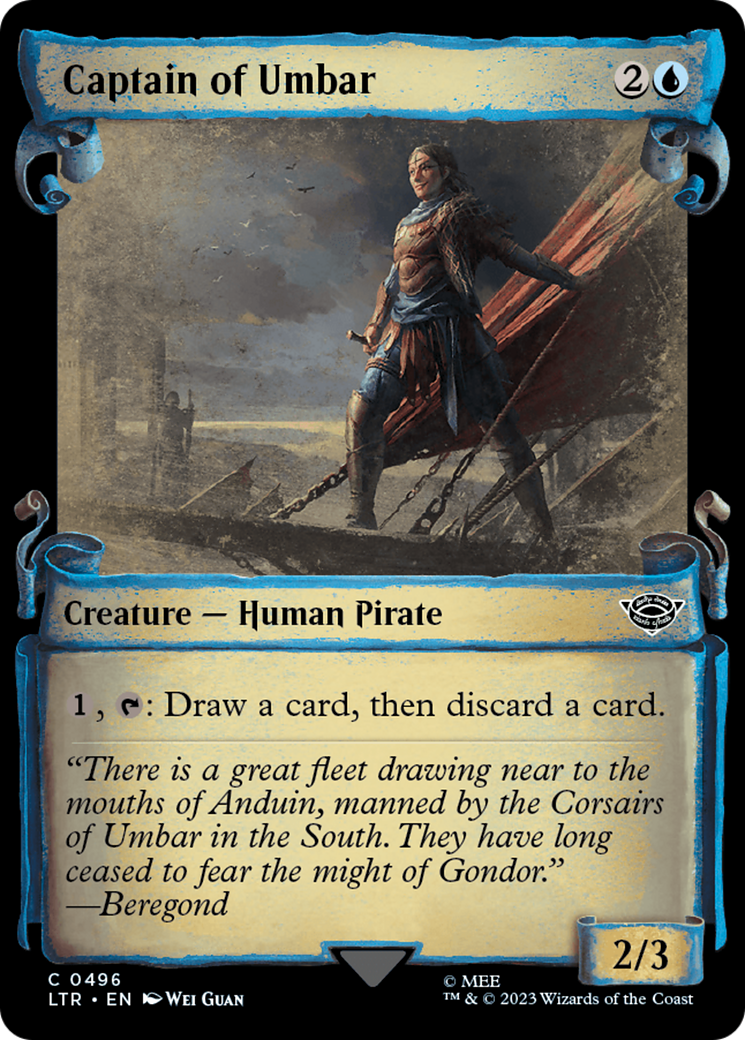 Captain of Umbar [The Lord of the Rings: Tales of Middle-Earth Showcase Scrolls] MTG Single Magic: The Gathering    | Red Claw Gaming