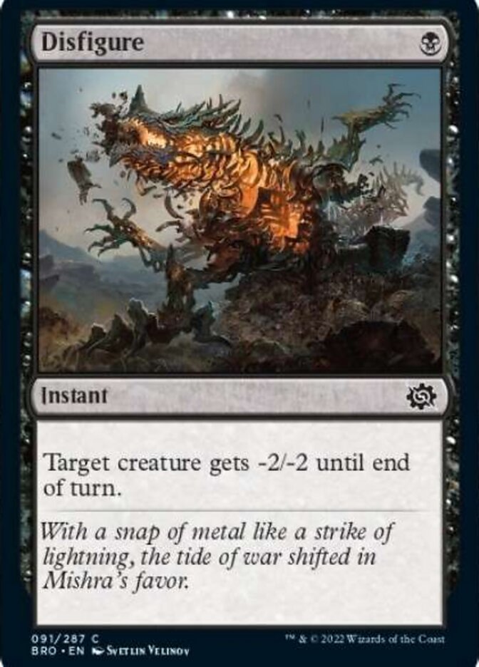 Disfigure [The Brothers' War] MTG Single Magic: The Gathering    | Red Claw Gaming