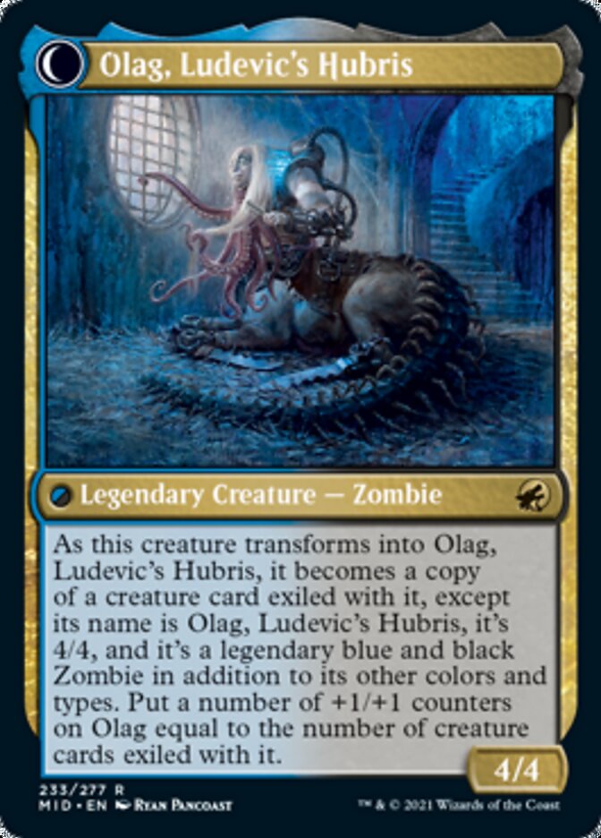 Ludevic, Necrogenius // Olag, Ludevic's Hubris [Innistrad: Midnight Hunt] MTG Single Magic: The Gathering    | Red Claw Gaming