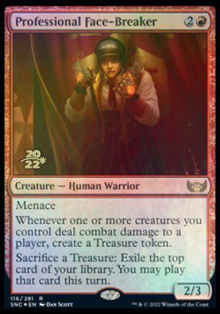 Professional Face-Breaker [Streets of New Capenna Prerelease Promos] MTG Single Magic: The Gathering    | Red Claw Gaming