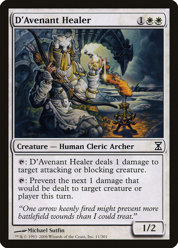 D'Avenant Healer [Time Spiral] MTG Single Magic: The Gathering    | Red Claw Gaming