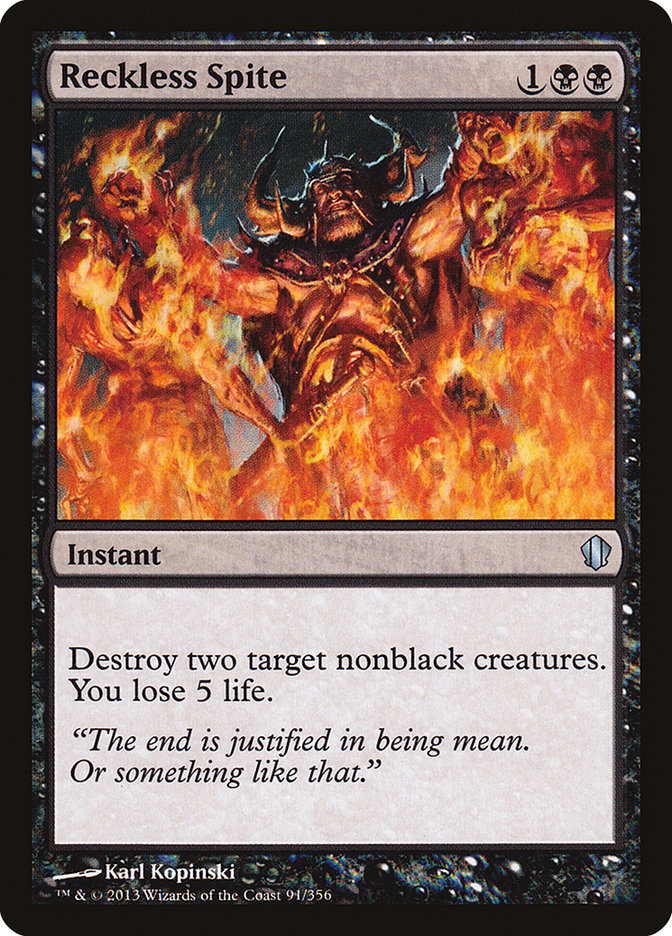 Reckless Spite [Commander 2013] MTG Single Magic: The Gathering    | Red Claw Gaming