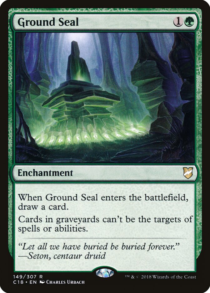 Ground Seal [Commander 2018] MTG Single Magic: The Gathering    | Red Claw Gaming