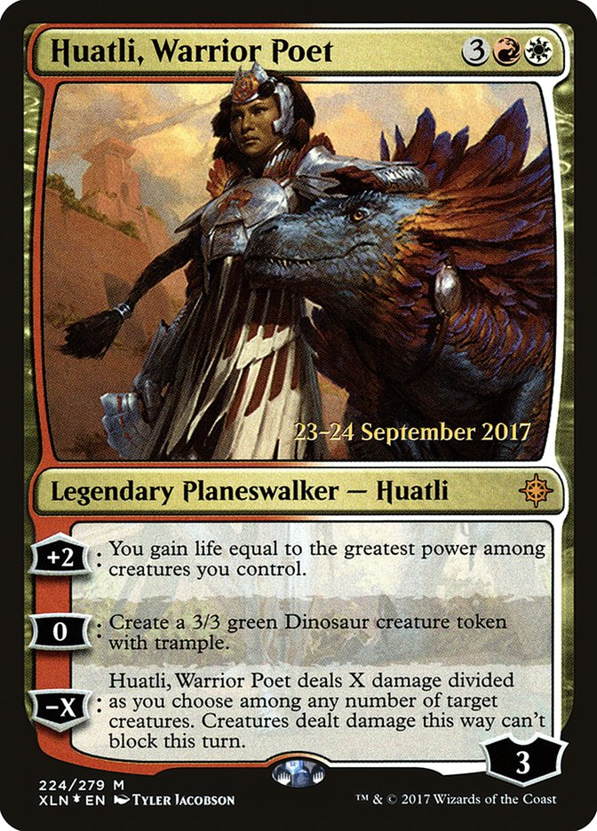 Huatli, Warrior Poet [Ixalan Prerelease Promos] MTG Single Magic: The Gathering    | Red Claw Gaming