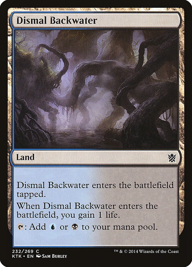Dismal Backwater [Khans of Tarkir] MTG Single Magic: The Gathering    | Red Claw Gaming