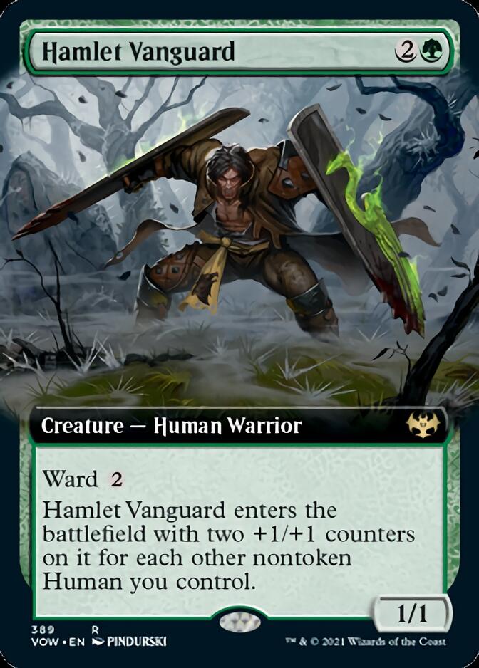 Hamlet Vanguard (Extended Art) [Innistrad: Crimson Vow] MTG Single Magic: The Gathering    | Red Claw Gaming