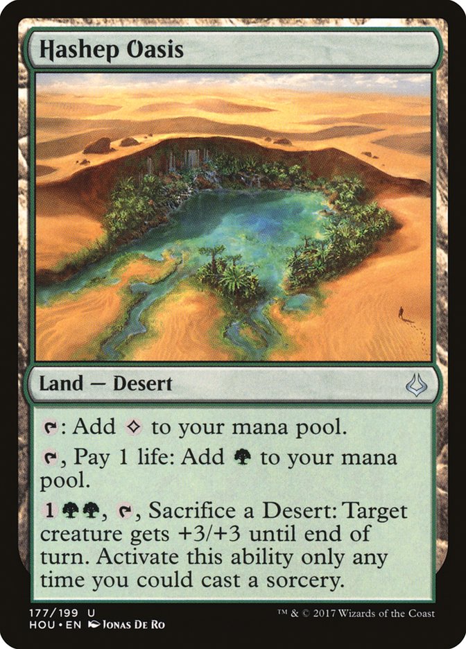 Hashep Oasis [Hour of Devastation] MTG Single Magic: The Gathering    | Red Claw Gaming