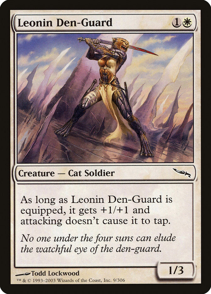 Leonin Den-Guard [Mirrodin] MTG Single Magic: The Gathering    | Red Claw Gaming