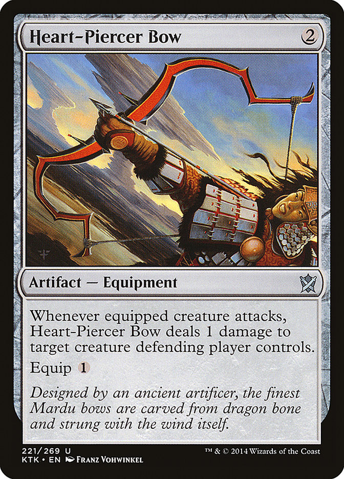Heart-Piercer Bow [Khans of Tarkir] MTG Single Magic: The Gathering    | Red Claw Gaming